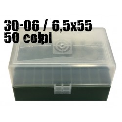 CPT scatola portacolpi 30-06 / 6,5x55 50 colpi